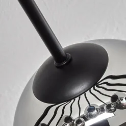 Gastor Plafonnier Chrome, Fumé, 12 lumières