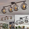 Gastor Plafonnier Chrome, Fumé, 4 lumières