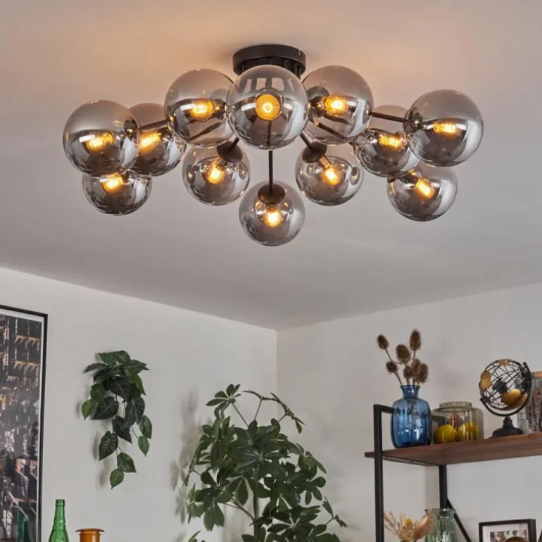 Gastor Plafonnier Fumé, 12 lumières