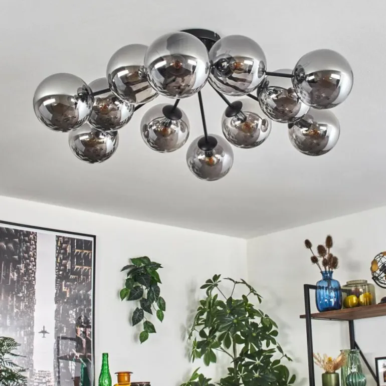 Gastor Plafonnier Fumé, 12 lumières