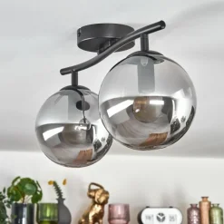 Gastor Plafonnier Fumé, 2 lumières