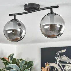 Gastor Plafonnier Fumé, 2 lumières
