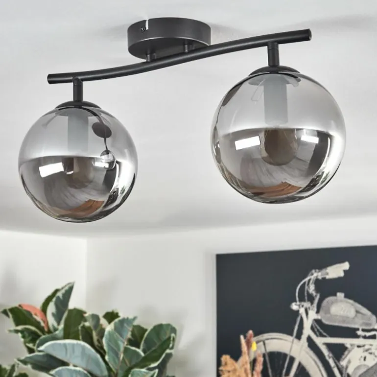 Gastor Plafonnier Fumé, 2 lumières