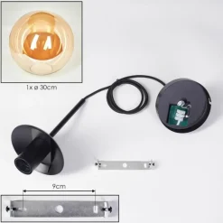 Gastor Suspension, Boule lumineuse Ambre, 1 lumière