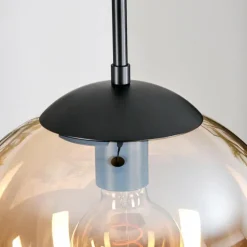 Gastor Suspension, Boule lumineuse Ambre, 1 lumière