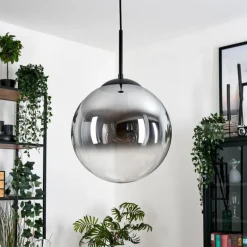 Gastor Suspension, Boule lumineuse Clair, Fumé, 1 lumière