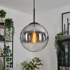 Gastor Suspension, Boule lumineuse Clair, Fumé, 1 lumière