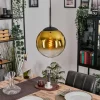 Gastor Suspension, Boule lumineuse Or, Clair, 1 lumière