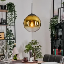 Gastor Suspension, Boule lumineuse Or, Clair, 1 lumière