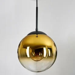 Gastor Suspension, Boule lumineuse Or, Clair, 1 lumière