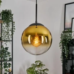 Gastor Suspension, Boule lumineuse Or, Clair, 1 lumière