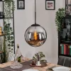 Gastor Suspension, Boule lumineuse Chrome, Fumé, 1 lumière