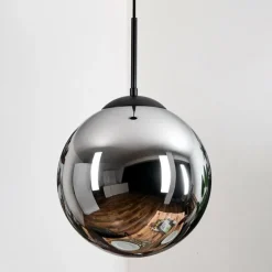 Gastor Suspension, Boule lumineuse Chrome, Fumé, 1 lumière