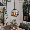 Gastor Suspension, Boule lumineuse 20 cm Chrome, Fumé, 1 lumière