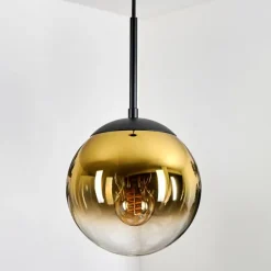 Gastor Suspension, Boule lumineuse 20 cm Or, Clair, 1 lumière