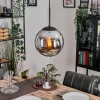 Gastor Suspension, Boule lumineuse 25 cm Chrome, Fumé, 1 lumière
