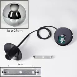 Gastor Suspension, Boule lumineuse 25 cm Fumé, 1 lumière