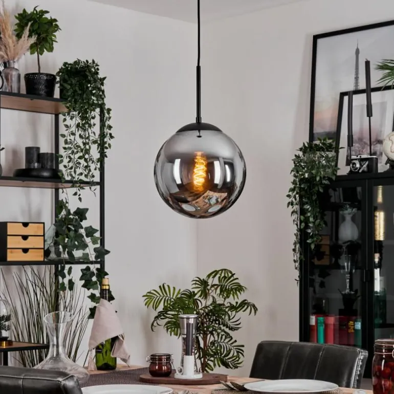 Gastor Suspension, Boule lumineuse 25 cm Fumé, 1 lumière