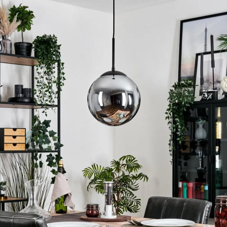Gastor Suspension, Boule lumineuse 25 cm Fumé, 1 lumière