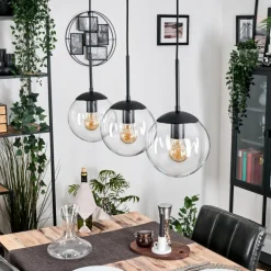 Gastor Suspension, Boule lumineuse Clair, 3 lumières