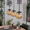 Gastor Suspension, Boule lumineuse Ambre, 3 lumières