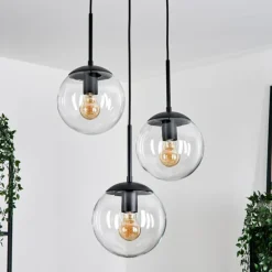 Gastor Suspension, Boule lumineuse 30 cm Clair, 3 lumières