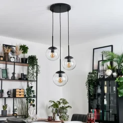 Gastor Suspension, Boule lumineuse 30 cm Clair, 3 lumières