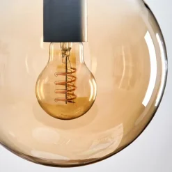 Gastor Suspension, Boule lumineuse 30 cm Ambre, 3 lumières