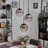 Gastor Suspension, Boule lumineuse 30 cm Clair, Fumé, 3 lumières