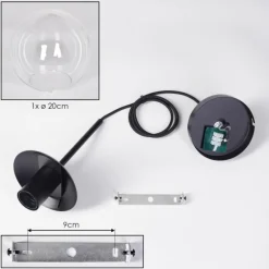 Gastor Suspension, Boule lumineuse Clair, 1 lumière