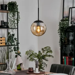 Gastor Suspension, Boule lumineuse Ambre, 1 lumière
