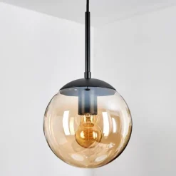 Gastor Suspension, Boule lumineuse Ambre, 1 lumière