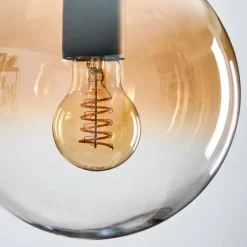 Gastor Suspension, Boule lumineuse Ambre, Clair, 1 lumière