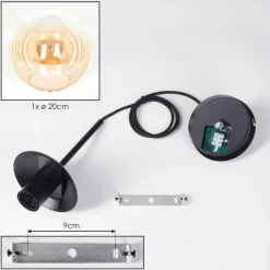 Gastor Suspension, Boule lumineuse Ambre, Clair, 1 lumière