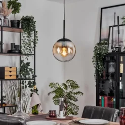 Gastor Suspension, Boule lumineuse Ambre, Clair, 1 lumière