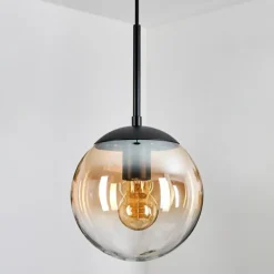 Gastor Suspension, Boule lumineuse Ambre, Clair, 1 lumière
