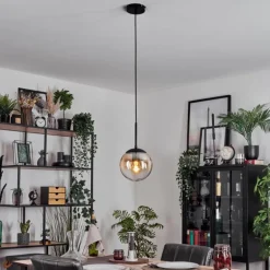 Gastor Suspension, Boule lumineuse Ambre, Clair, 1 lumière