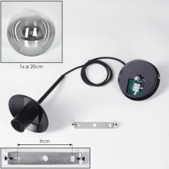 Gastor Suspension, Boule lumineuse Clair, Fumé, 1 lumière