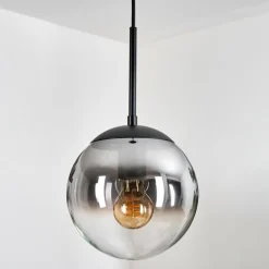 Gastor Suspension, Boule lumineuse Clair, Fumé, 1 lumière