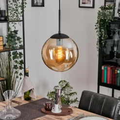 Gastor Suspension, Boule lumineuse 25 cm Ambre, 1 lumière