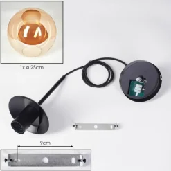 Gastor Suspension, Boule lumineuse 25 cm Ambre, 1 lumière