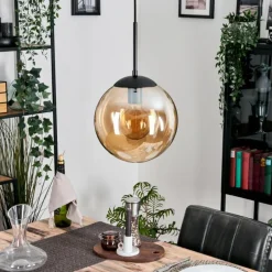 Gastor Suspension, Boule lumineuse 25 cm Ambre, 1 lumière
