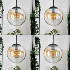 Gastor Suspension, Boule lumineuse 25 cm Ambre, Clair, 1 lumière