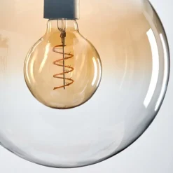 Gastor Suspension, Boule lumineuse 25 cm Ambre, Clair, 1 lumière