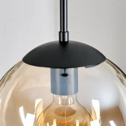 Gastor Suspension, Boule lumineuse 25 cm Ambre, Clair, 1 lumière