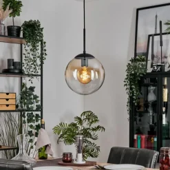 Gastor Suspension, Boule lumineuse 25 cm Ambre, Clair, 1 lumière
