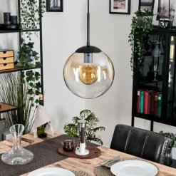 Gastor Suspension, Boule lumineuse 25 cm Ambre, Clair, 1 lumière