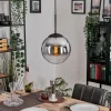 Gastor Suspension, Boule lumineuse 25 cm Chrome, Clair, Fumé, 1 lumière
