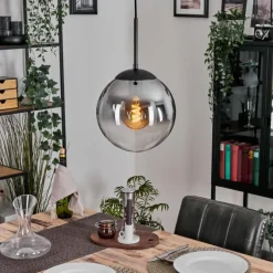 Gastor Suspension, Boule lumineuse 25 cm Clair, Fumé, 1 lumière
