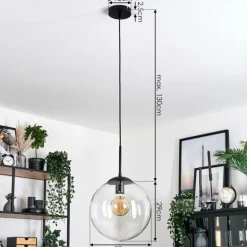 Gastor Suspension, Boule lumineuse 30 cm Clair, 1 lumière